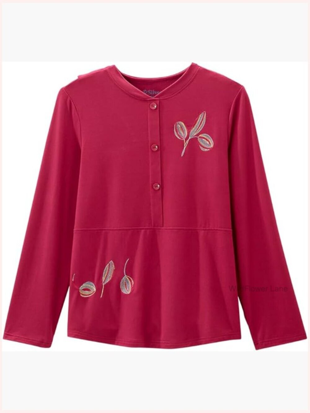 Open Back Adaptive Blouse with Button Closures